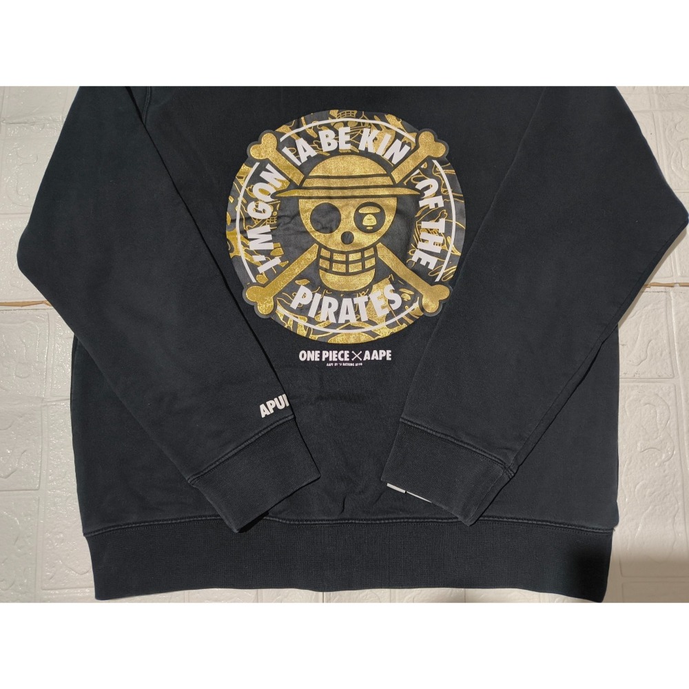 (9541) AAPE X 海賊王 長袖上衣 胸圍120 衣長70-細節圖2