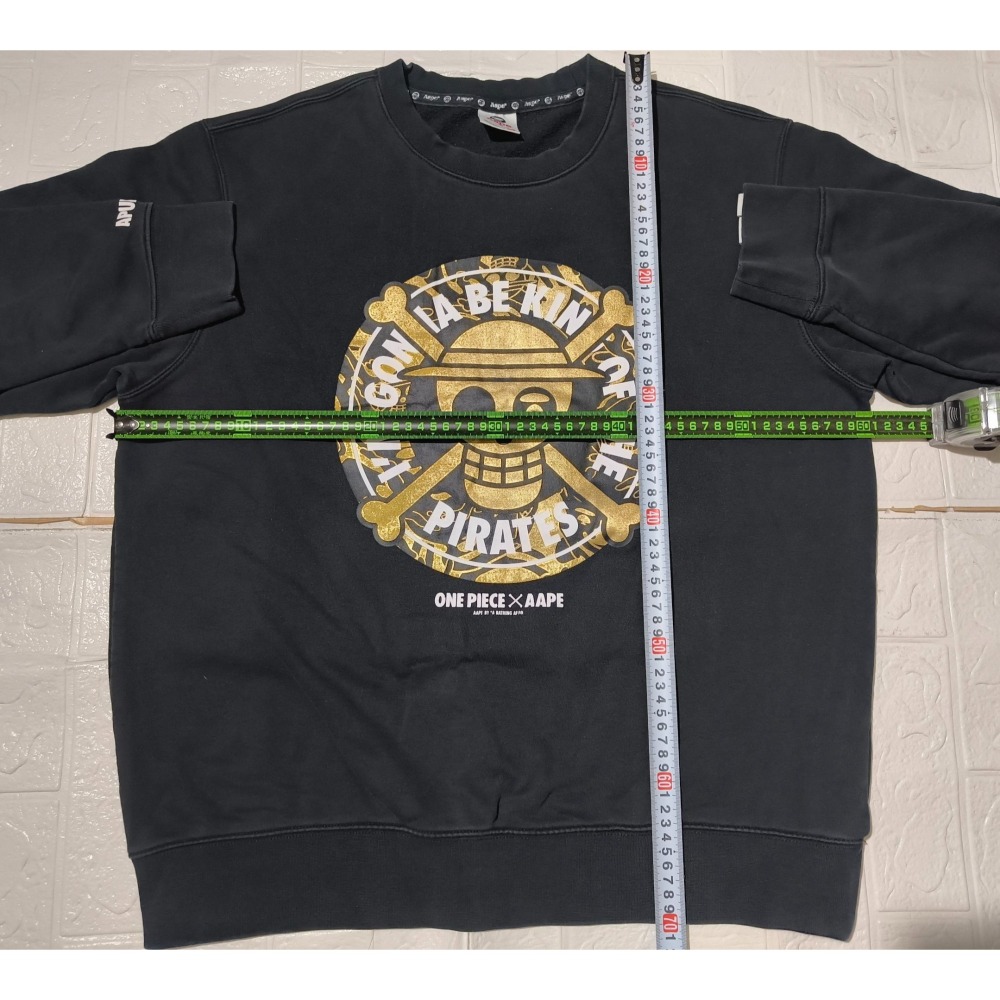 (9541) AAPE X 海賊王 長袖上衣 胸圍120 衣長70-細節圖3