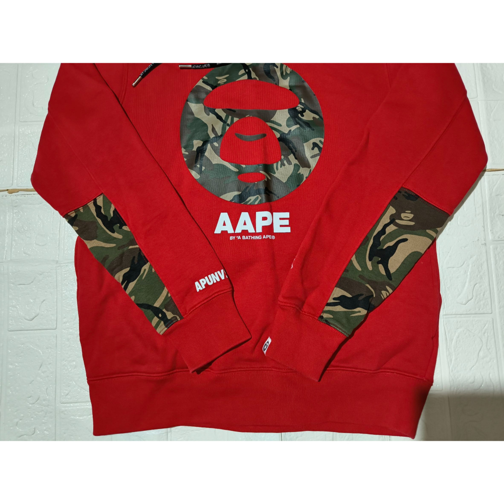 (9546) AAPE 帽T 胸圍104 衣長65-細節圖2