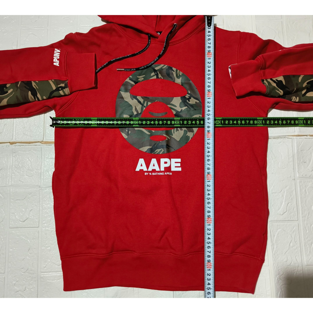 (9546) AAPE 帽T 胸圍104 衣長65-細節圖3
