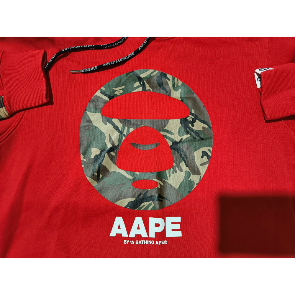 (9546) AAPE 帽T 胸圍104 衣長65-細節圖4