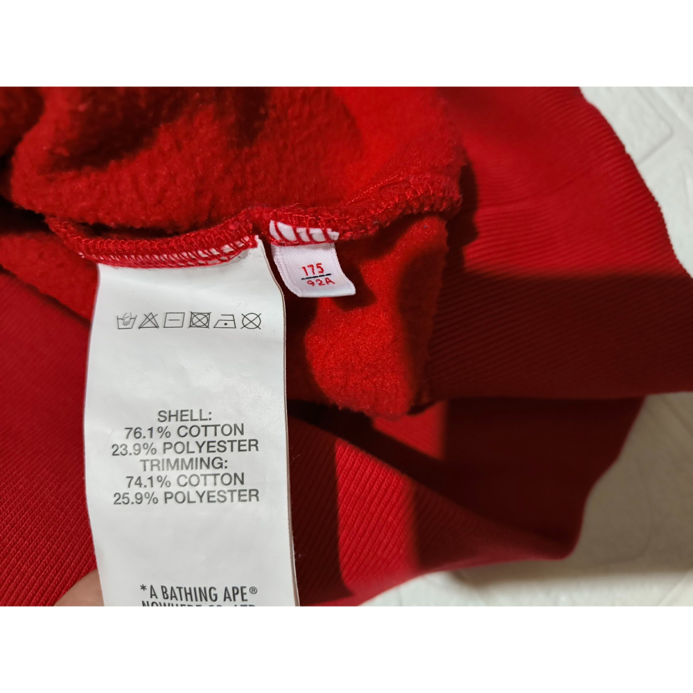 (9546) AAPE 帽T 胸圍104 衣長65-細節圖6