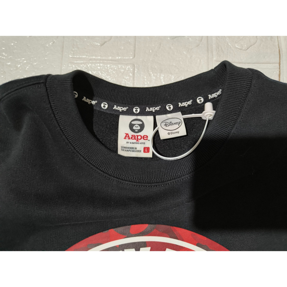 (9550) AAPE x Disney 長袖上衣 胸圍110 衣長68-細節圖5