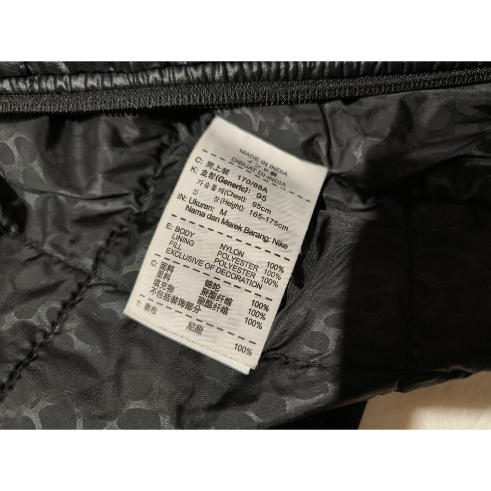 (9561) NIKE 棉服 外套 胸圍106 衣長69 439217 010-細節圖5