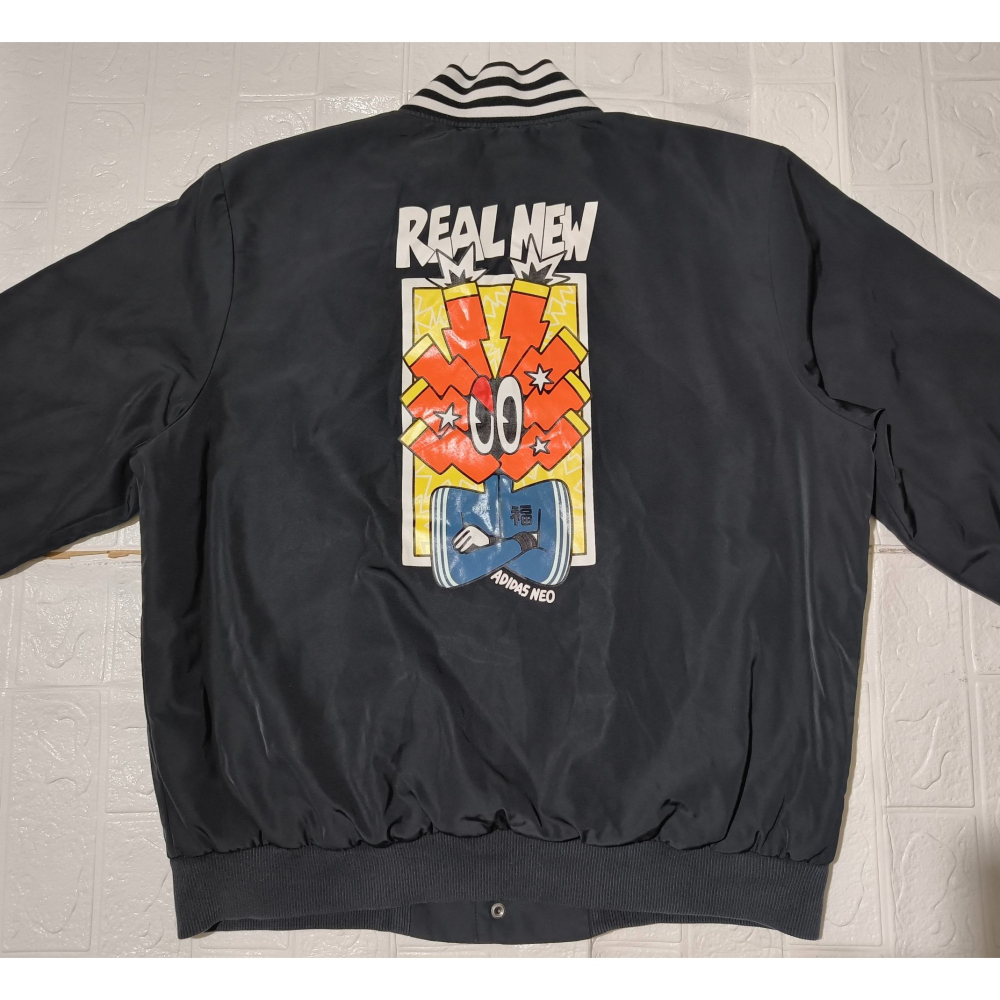 (9566) ADIDAS 棉服 外套 胸圍120 衣長67 GL8087-細節圖7