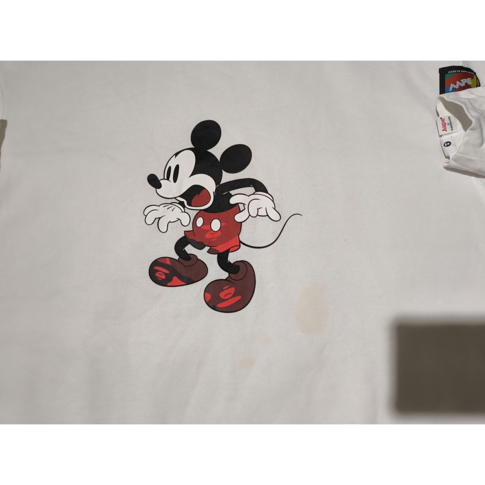 (9575) AAPE X Disney 長袖上衣 胸圍116 衣長73-細節圖4