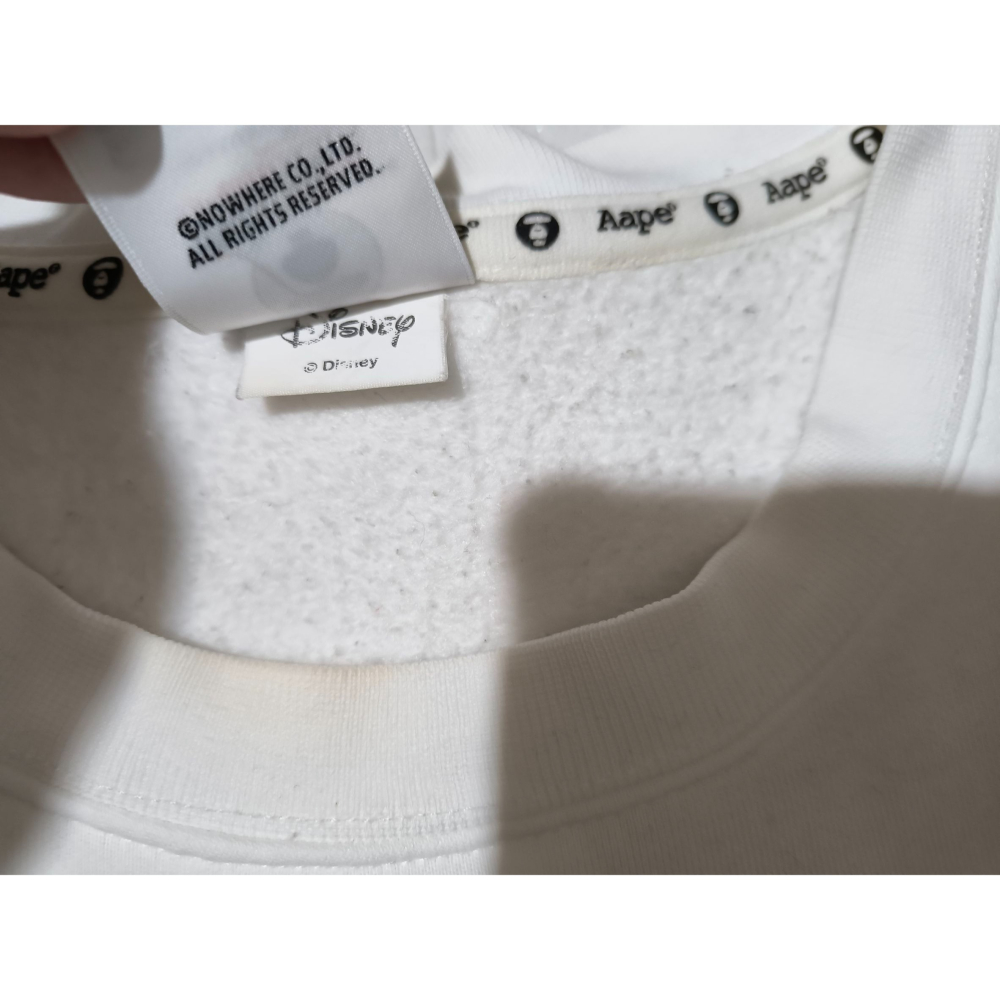(9575) AAPE X Disney 長袖上衣 胸圍116 衣長73-細節圖6