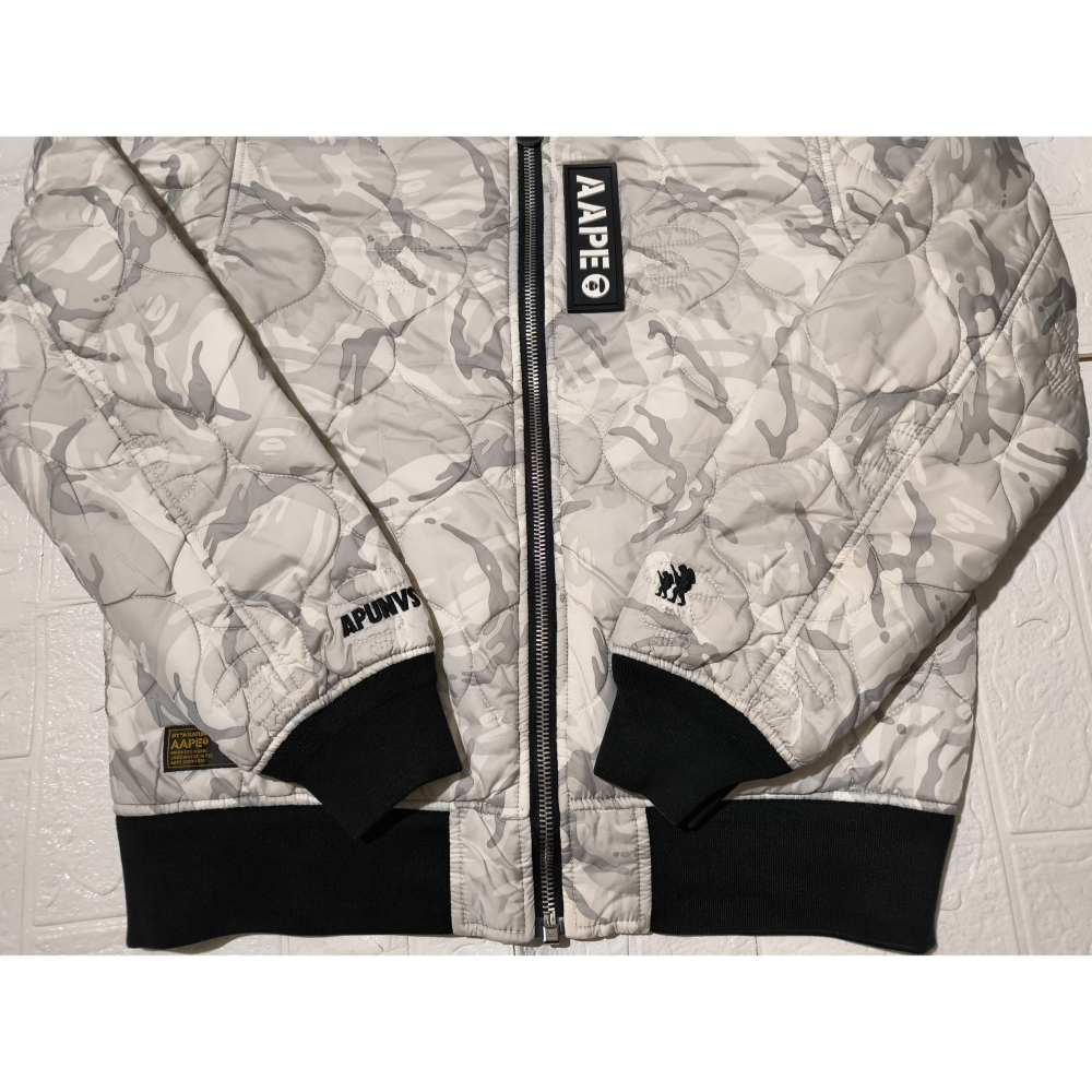 (9634) AAPE 棉服 雙面穿 外套 胸圍116 衣長70-細節圖2
