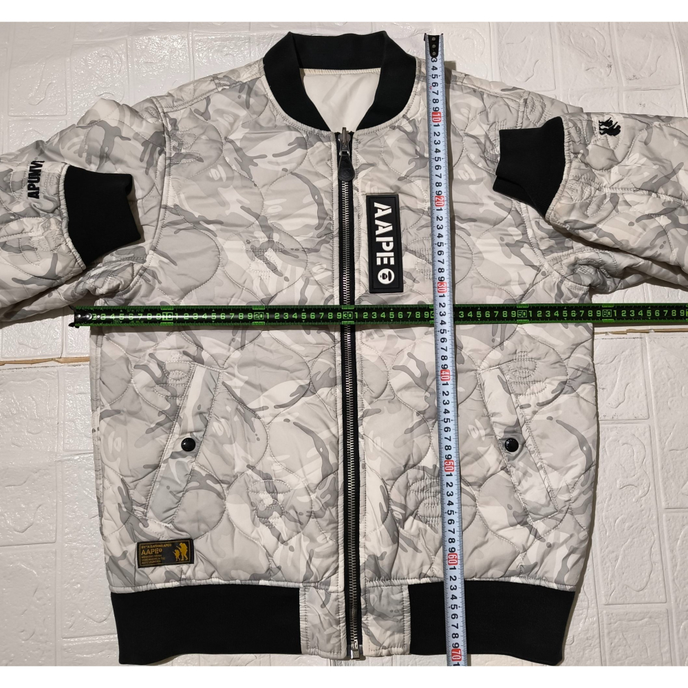 (9634) AAPE 棉服 雙面穿 外套 胸圍116 衣長70-細節圖3