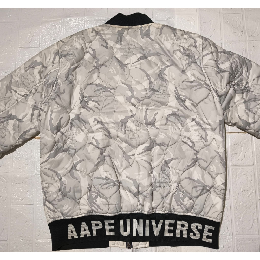 (9634) AAPE 棉服 雙面穿 外套 胸圍116 衣長70-細節圖6