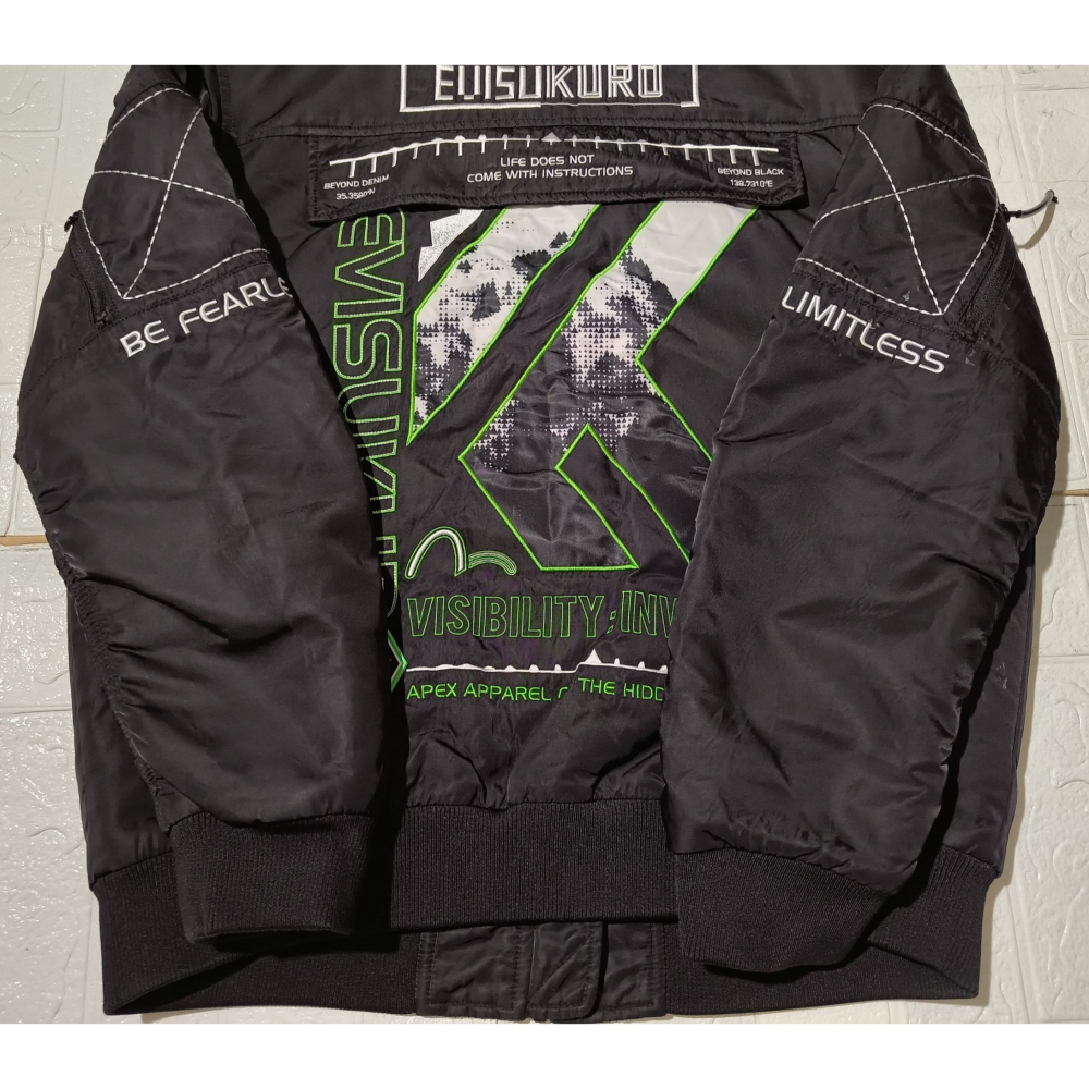 (9637) EVISU 棉服 外套 胸圍124 衣長69 1EAGNM9JK746XX-細節圖8