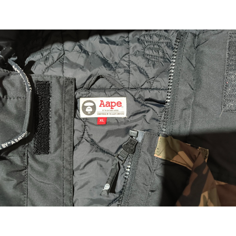 (9639) AAPE 棉服 外套 胸圍116 衣長73-細節圖4