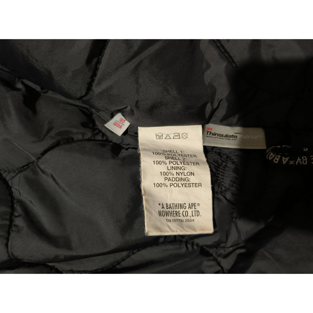 (9639) AAPE 棉服 外套 胸圍116 衣長73-細節圖5