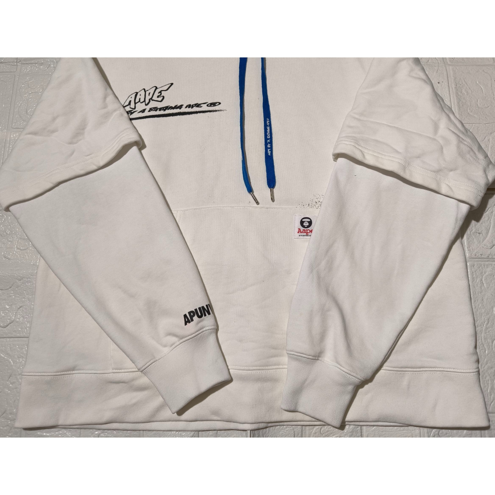 (9649) AAPE 帽T 胸圍120 衣長65-細節圖2