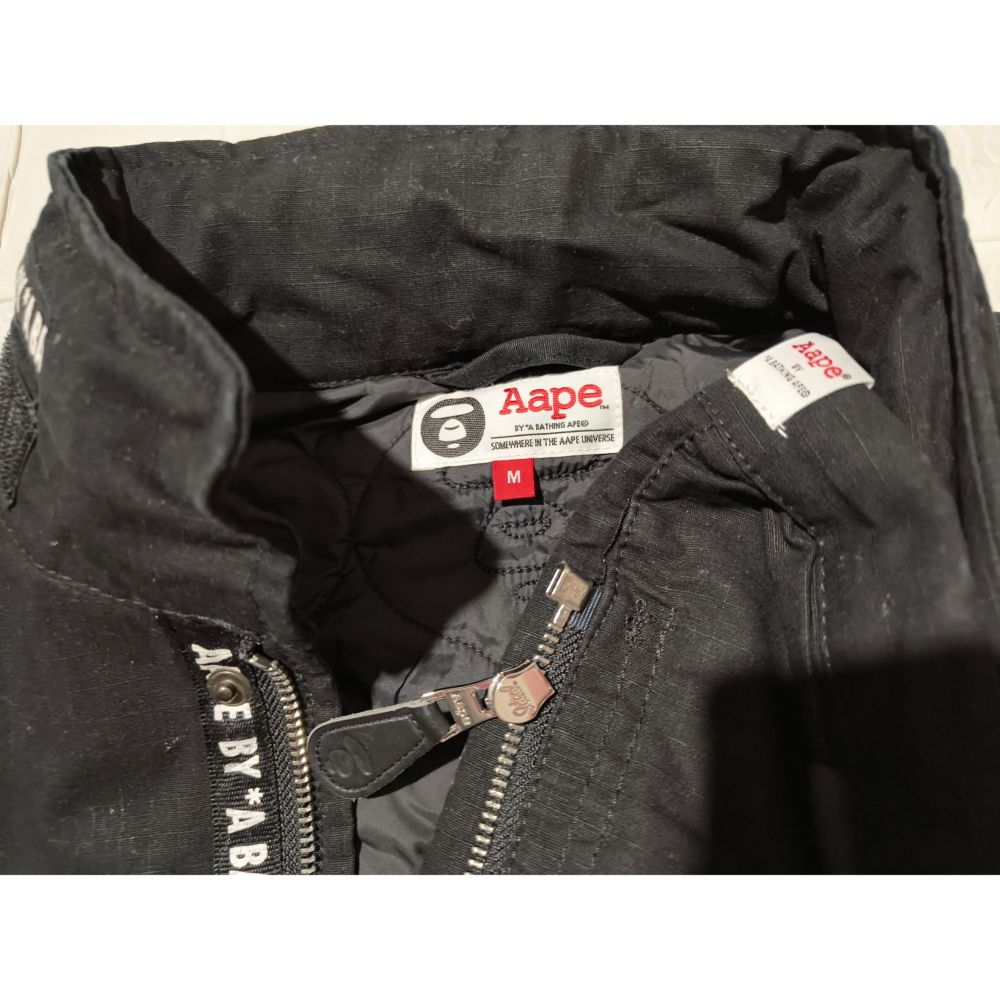 (9651) AAPE 棉服 連帽 外套 胸圍112 衣長69-細節圖4