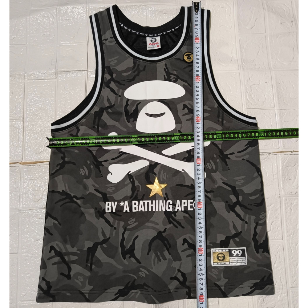 (9683) AAPE 背心 無袖上衣 胸圍98 衣長70-細節圖2