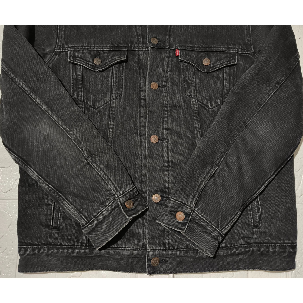 (9696) LEVI＇S 李維斯 羔羊絨 牛仔 外套 胸圍118 衣長67-細節圖2