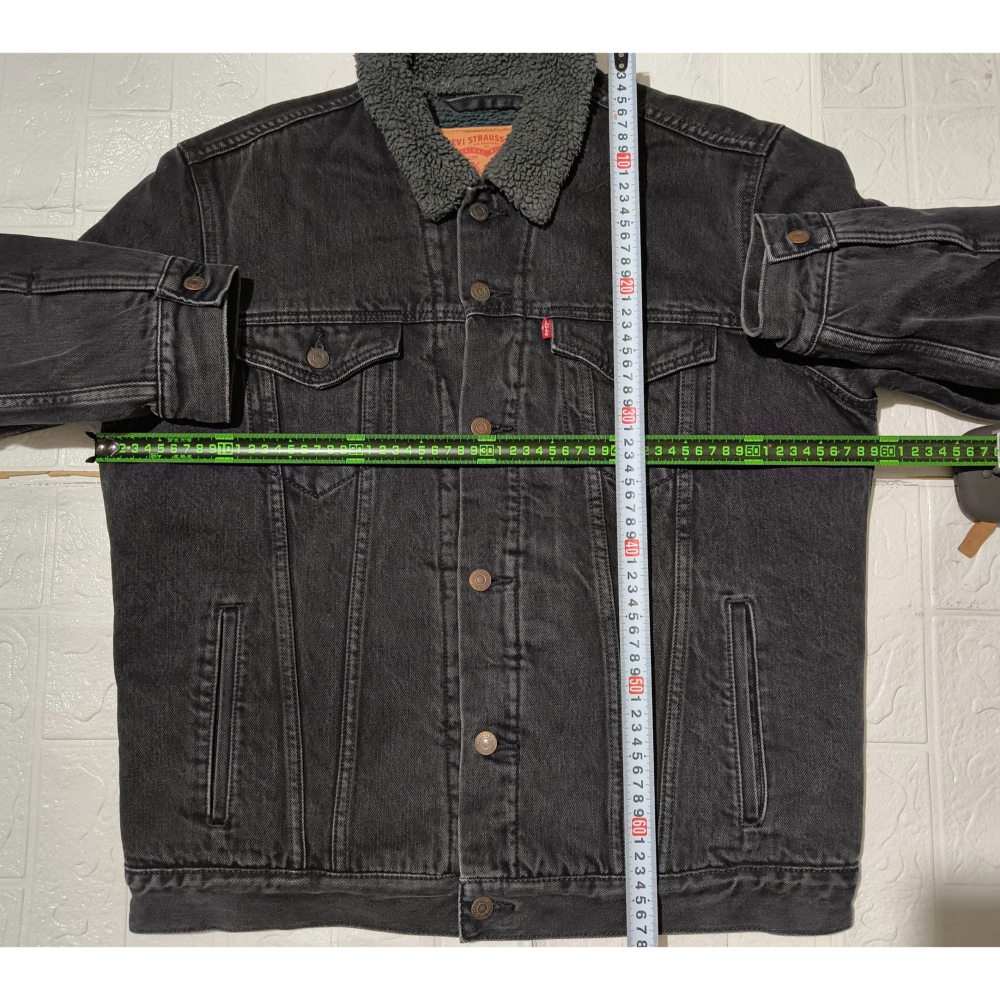 (9696) LEVI＇S 李維斯 羔羊絨 牛仔 外套 胸圍118 衣長67-細節圖3