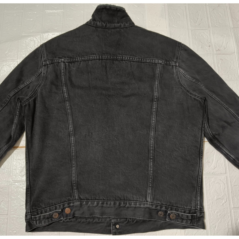 (9696) LEVI＇S 李維斯 羔羊絨 牛仔 外套 胸圍118 衣長67-細節圖5