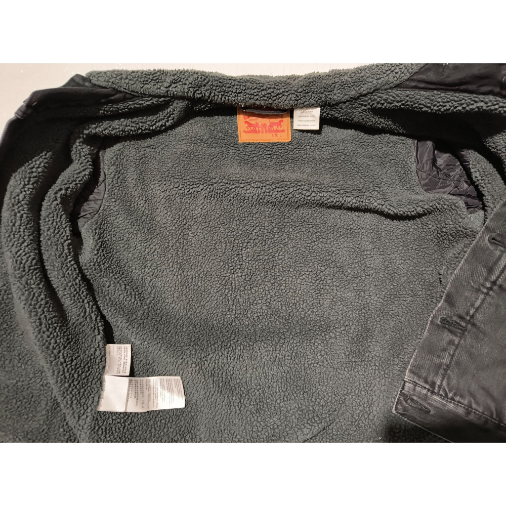 (9696) LEVI＇S 李維斯 羔羊絨 牛仔 外套 胸圍118 衣長67-細節圖8