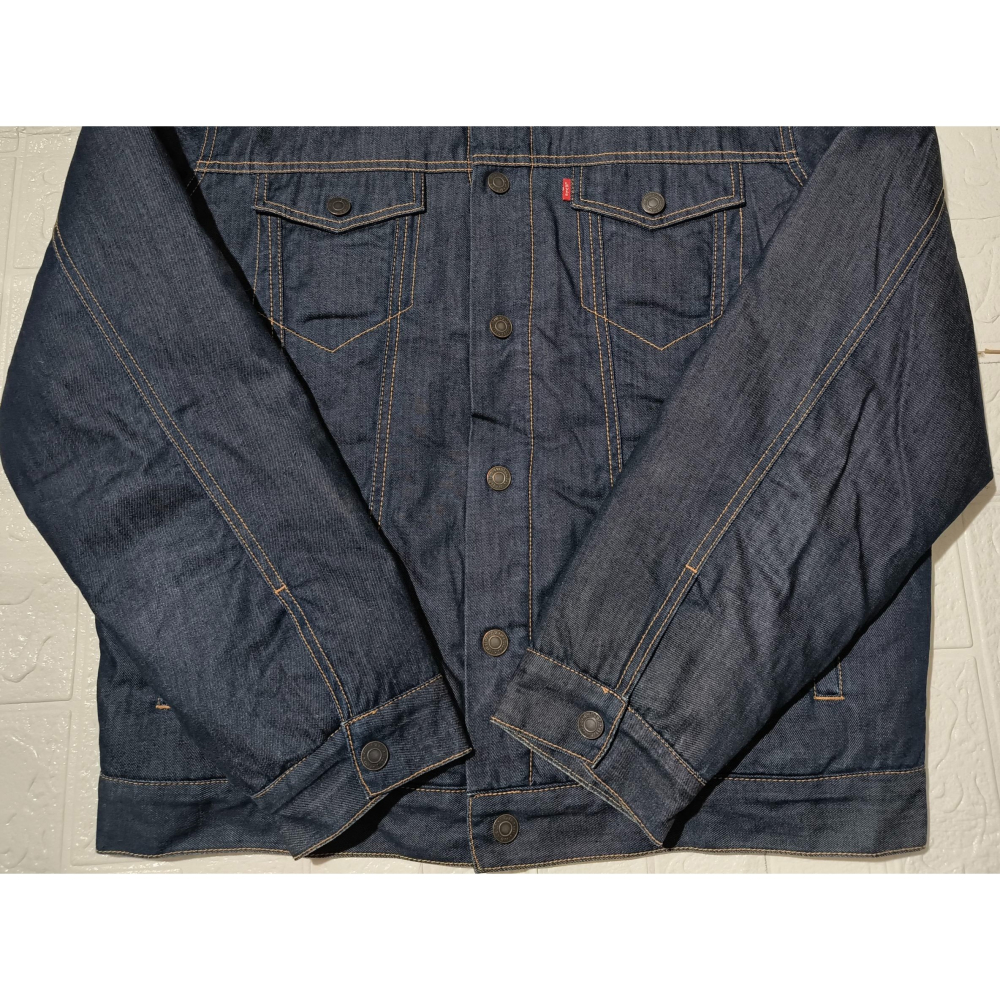 (9707) LEVI＇S 李維斯 羽絨 牛仔 外套 胸圍124 衣長69-細節圖2