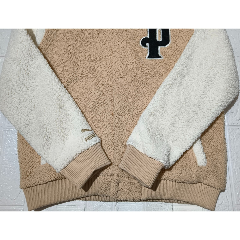 (9719) PUMA 羔羊絨 外套 胸圍118 衣長66-細節圖2