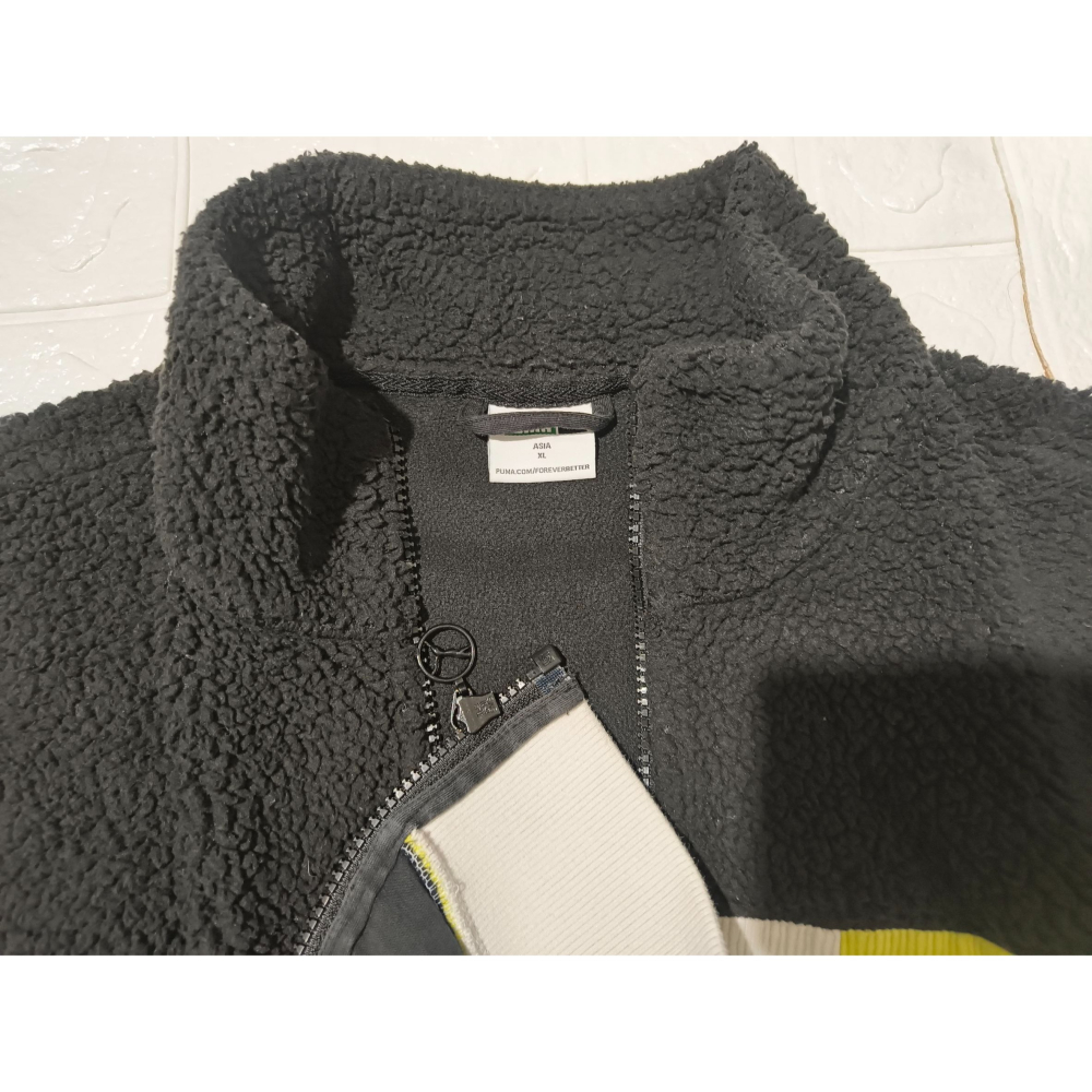 (9730) PUMA 羔羊絨 燈芯絨 拼接 外套 胸圍120 衣長71-細節圖4