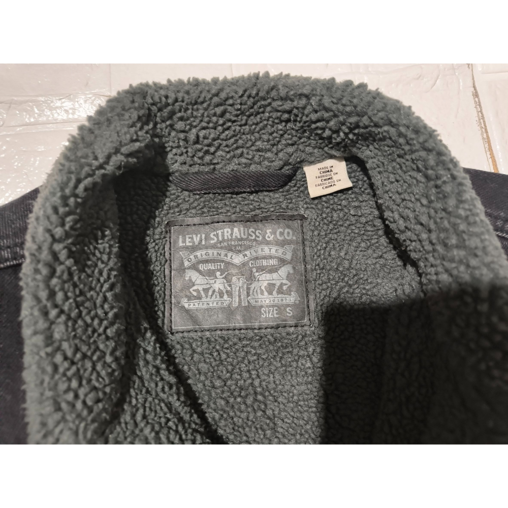 (9736) LEVI＇S 羔羊絨 牛仔 外套 胸圍104 衣長65-細節圖4