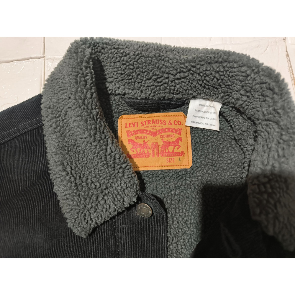 (9737) LEVI＇S 羔羊絨 燈芯絨 外套 胸圍118 衣長68-細節圖4