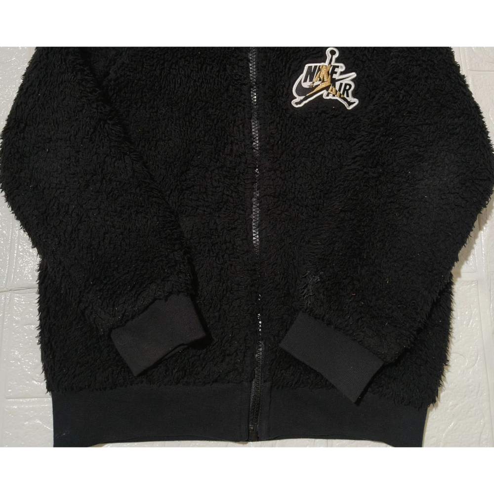 (9809) Air Jordan 兒童 絨毛 外套 胸圍76 衣長45-細節圖2