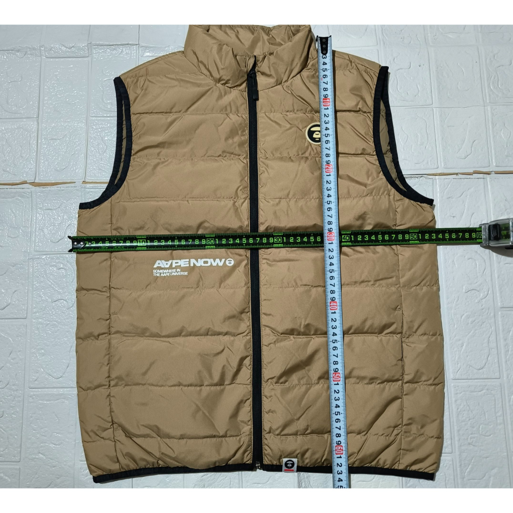 (9851) AAPE 羽絨 背心 胸圍106 衣長63-細節圖2