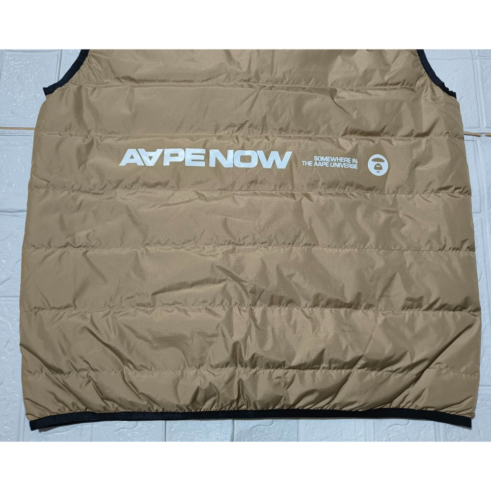 (9851) AAPE 羽絨 背心 胸圍106 衣長63-細節圖7