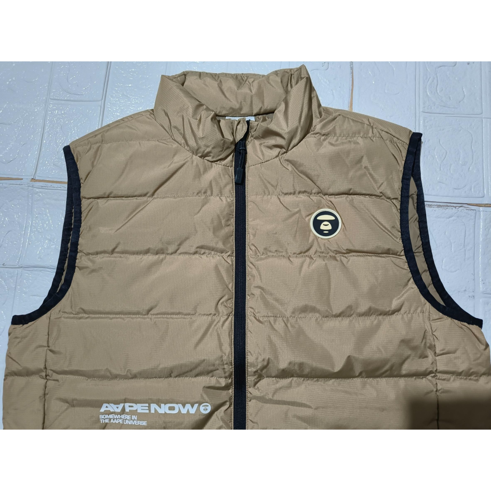 (9851) AAPE 羽絨 背心 胸圍106 衣長63-細節圖9