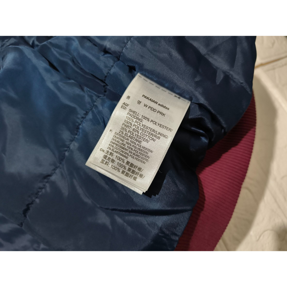 (9880) ADIDAS 長款 棉服 外套 胸圍104 衣長80 AY5805-細節圖5