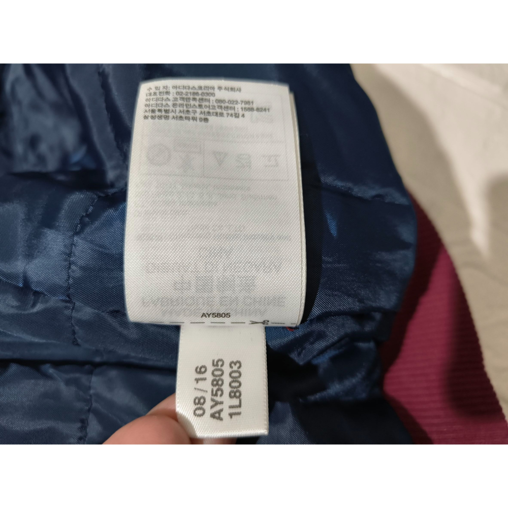 (9880) ADIDAS 長款 棉服 外套 胸圍104 衣長80 AY5805-細節圖6