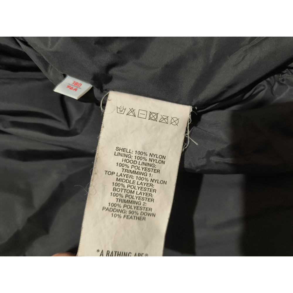 (9925) AAPE 羽絨 外套 胸圍116 衣長79-細節圖5