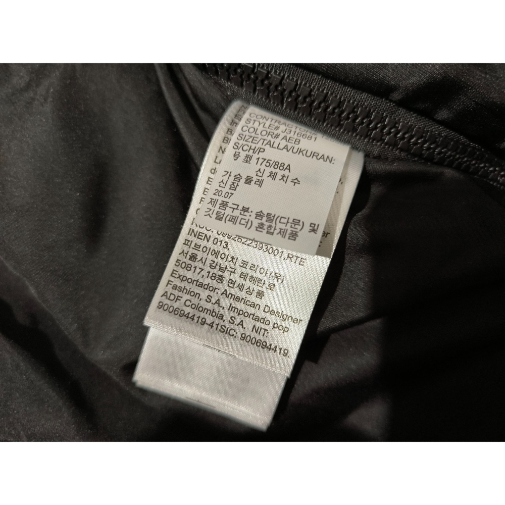 (9978) CALVIN KLEIN JEANS CK 羽絨 外套 胸圍124 衣長73-細節圖5