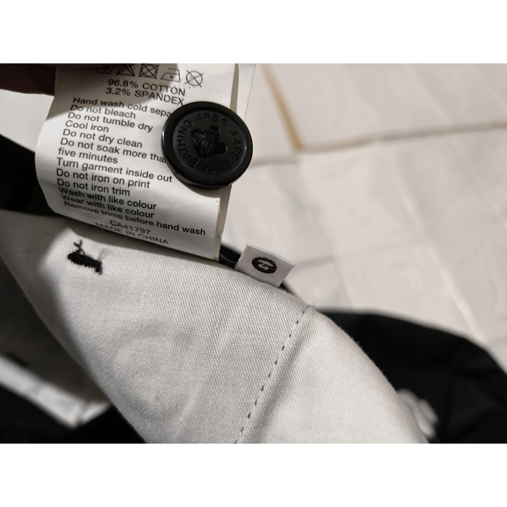 (9982) AAPE 長褲 腰圍90 褲長93-細節圖6