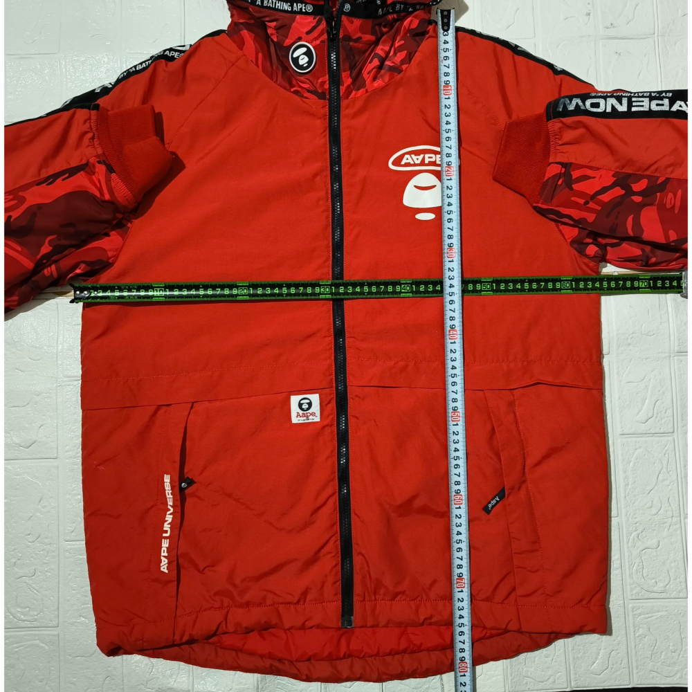 (0004) AAPE 棉服 外套 胸圍128 衣長75-80-細節圖4