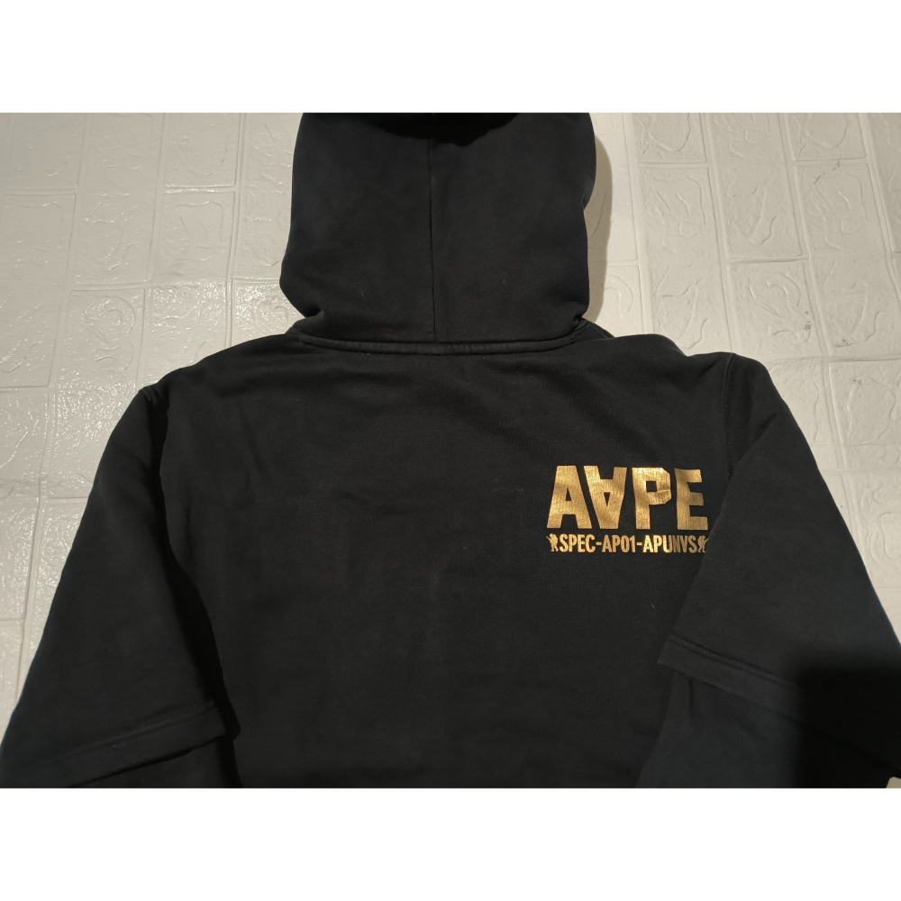 (0018) AAPE 帽T 胸圍124 衣長79-細節圖9