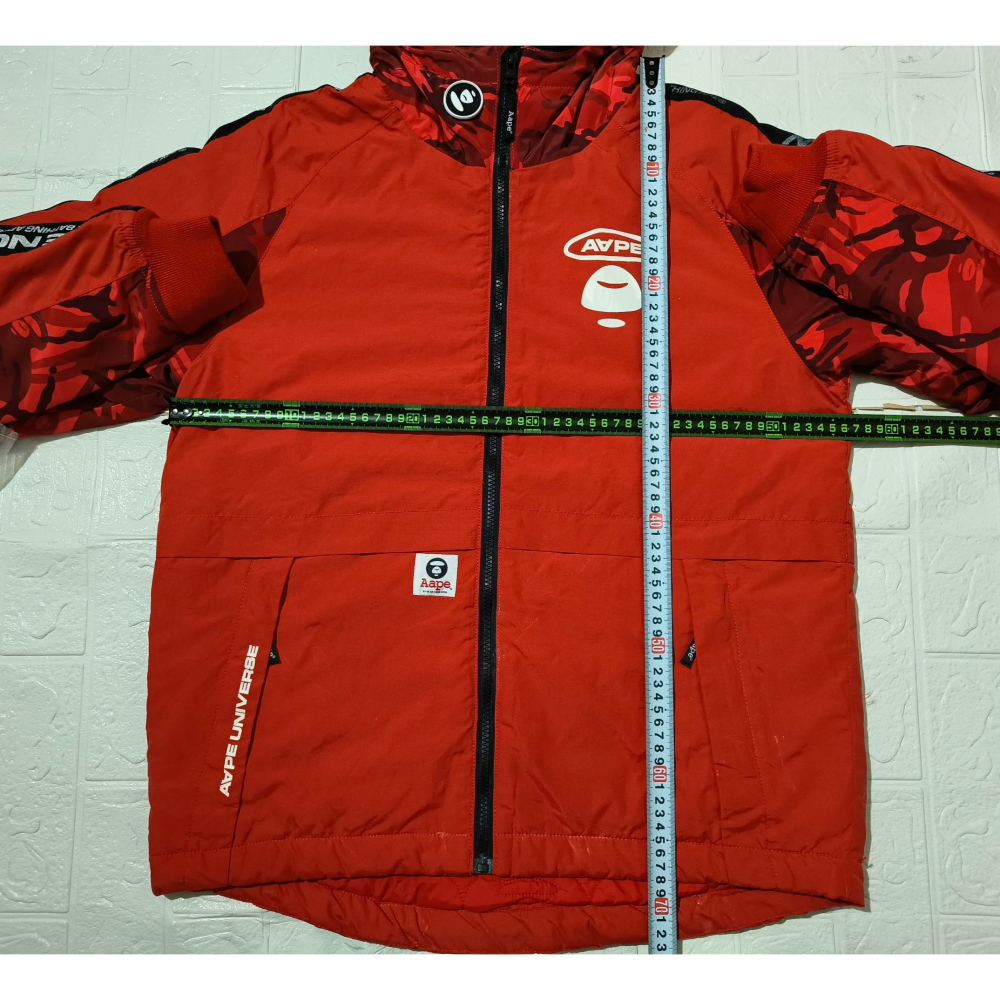 (9876) AAPE 棉服 外套 胸圍112 衣長68-73-細節圖3