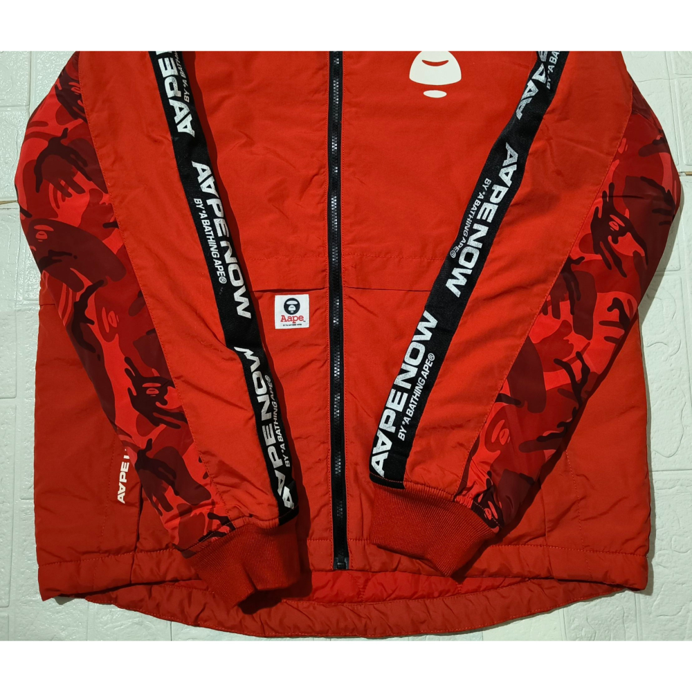 (9897) AAPE 棉服 外套 胸圍122 衣長73-78-細節圖2
