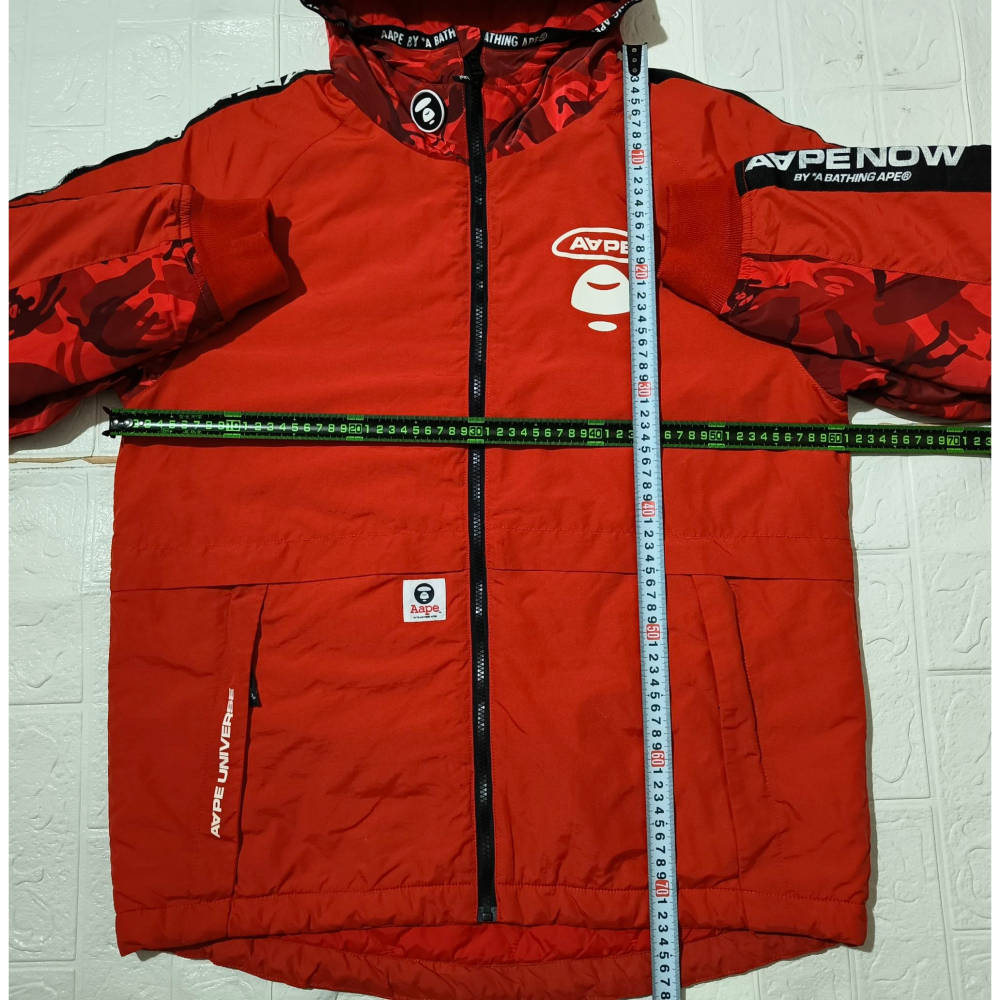 (9897) AAPE 棉服 外套 胸圍122 衣長73-78-細節圖3