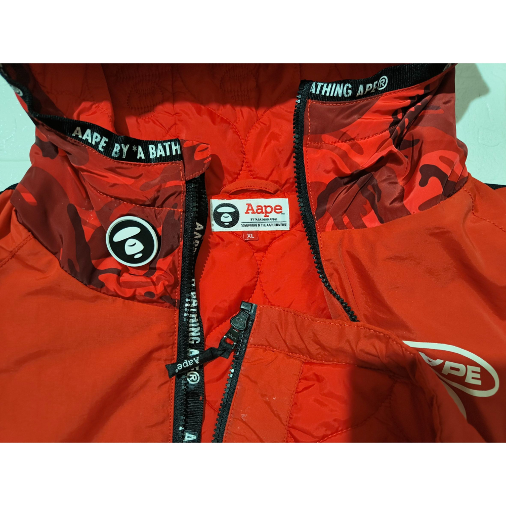 (9897) AAPE 棉服 外套 胸圍122 衣長73-78-細節圖4