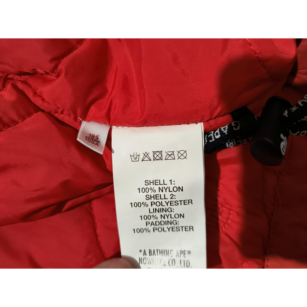 (9897) AAPE 棉服 外套 胸圍122 衣長73-78-細節圖5