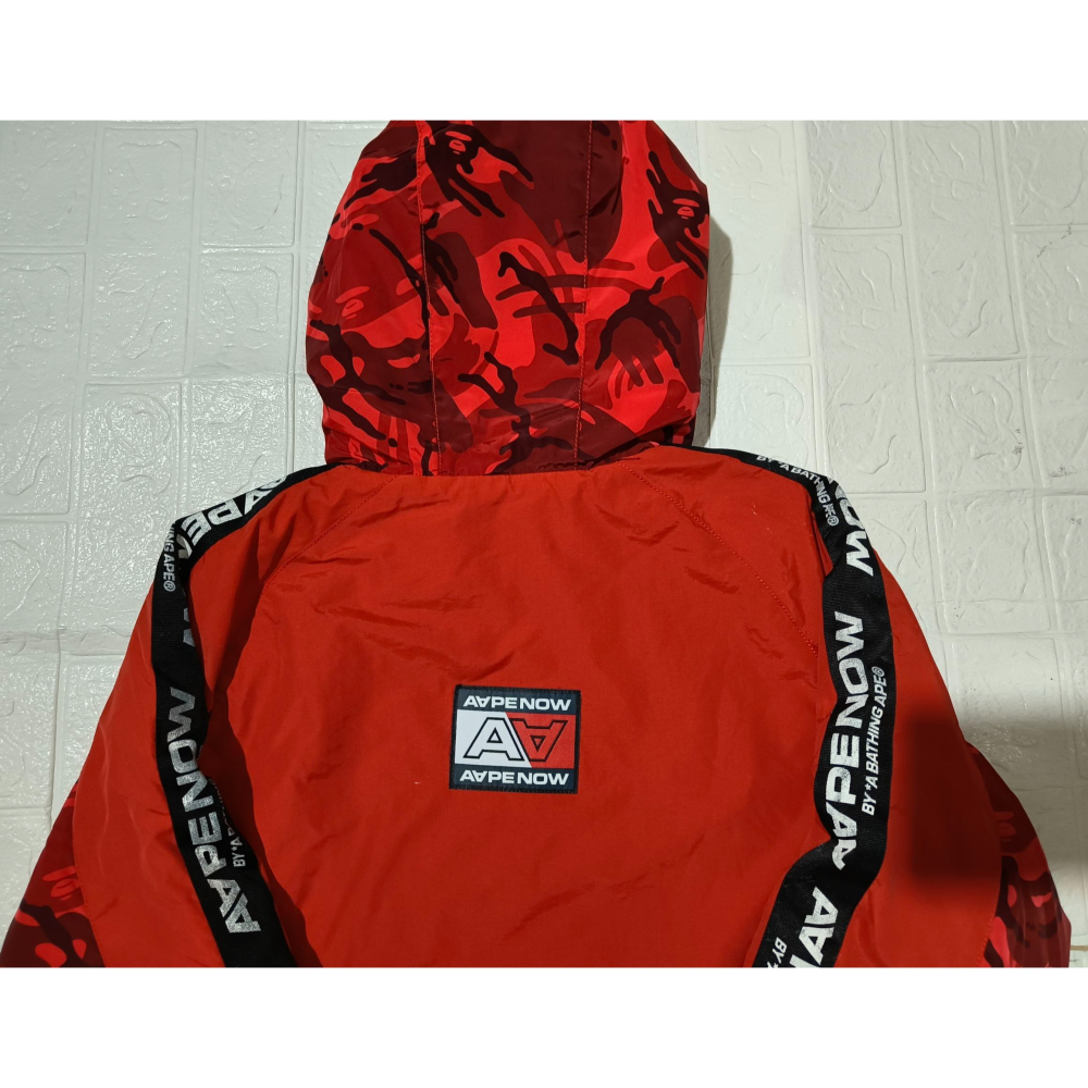 (9897) AAPE 棉服 外套 胸圍122 衣長73-78-細節圖9
