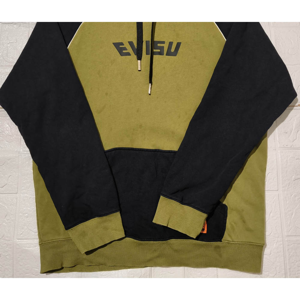 (0035) EVISU 帽T 胸圍116 衣長70 1EAHTM9SW316XX-細節圖2