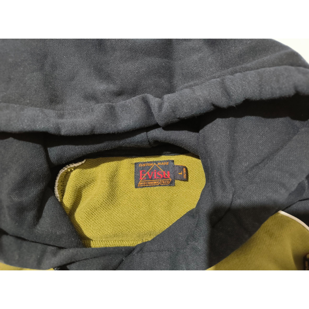 (0035) EVISU 帽T 胸圍116 衣長70 1EAHTM9SW316XX-細節圖4