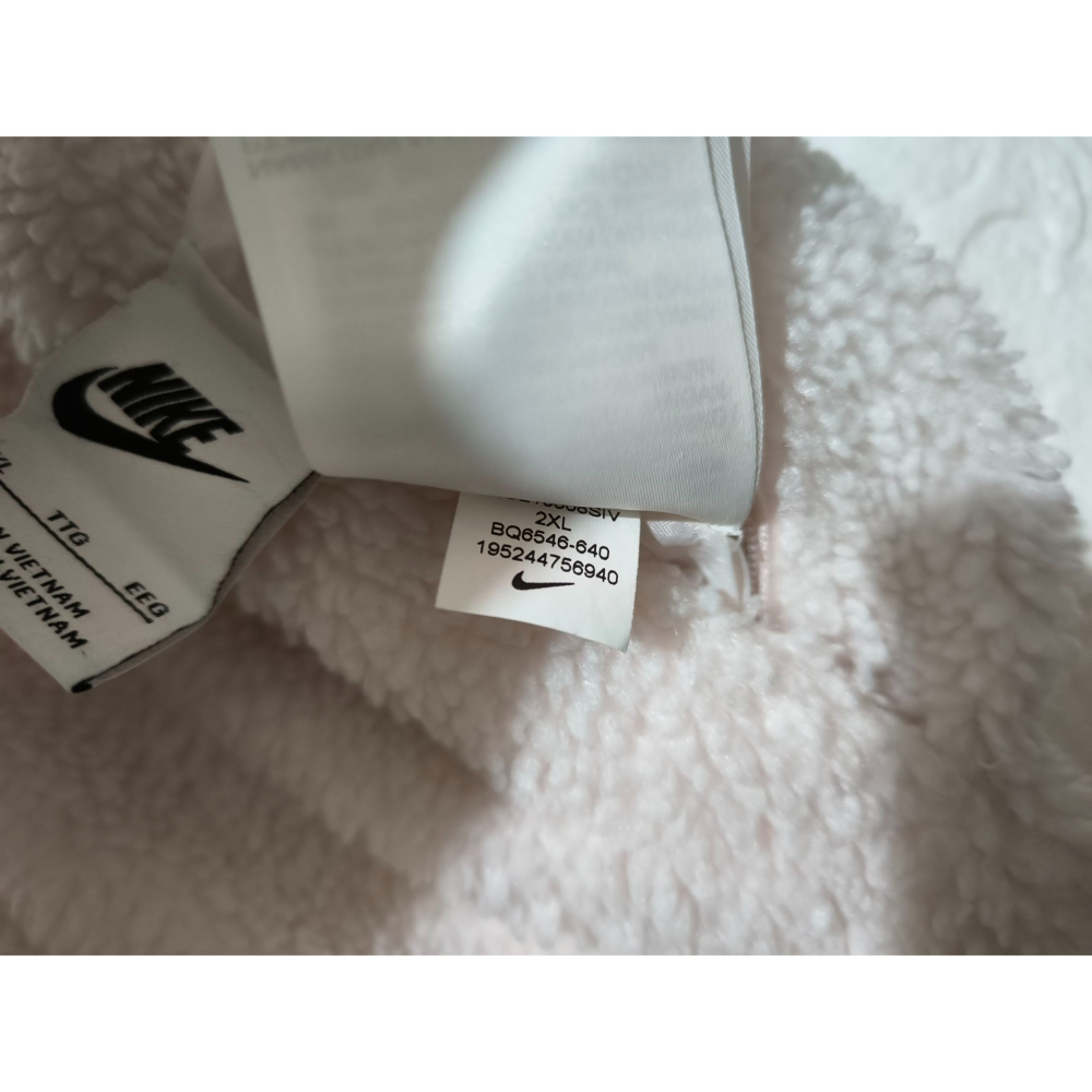 (0039) NIKE 羔羊絨 外套 胸圍122 衣長72 BQ6546 640-細節圖5