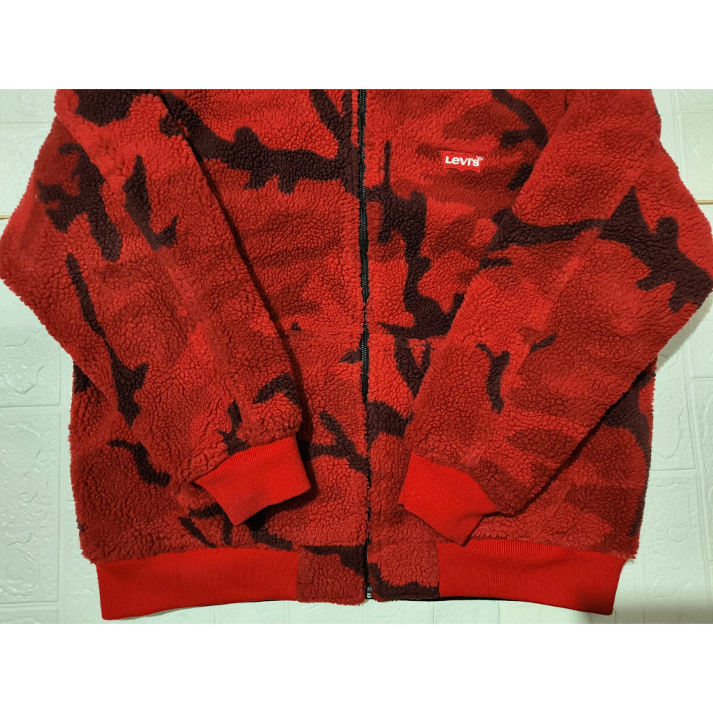 (0049) LEVI＇S 李維斯 羔羊絨 雙面穿 外套 胸圍128 衣長68 74746-0000-細節圖2